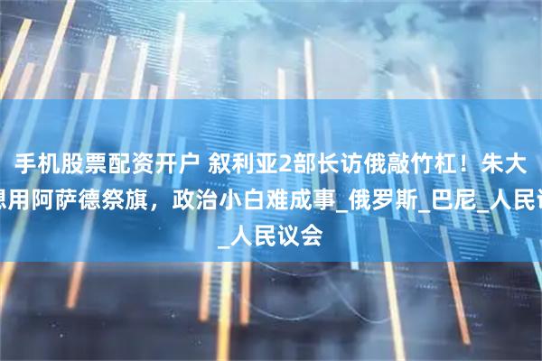 手机股票配资开户 叙利亚2部长访俄敲竹杠！朱大帅想用阿萨德祭旗，政治小白难成事_俄罗斯_巴尼_人民议会